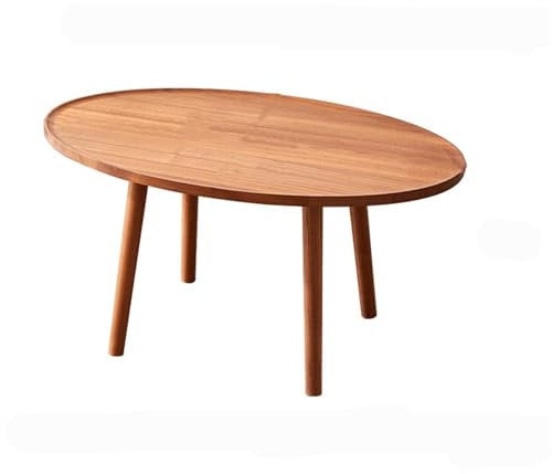 MOOWI Kaffee-Endtisch Beistelltisch, Kleiner ovaler Couchtisch, Kleiner Tisch, der als Nachttisch, Couchtisch und Kleiner Schreibtisch verwendet Werden kann, Ecktisch Beistelltisch(Groß)