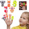 Fingerpuppen, 5pcs 5 Styles süße Tierpuppenpuppen, PVC Interactive Fingerpuppen für Kinder im Alter von 3 bis 5 Jahren, Partybeschäftigung Goodie-Bag-Füllstoffe.