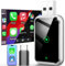 Wireless CarPlay Adapter UK for Apple Android Auto Wireless Adpater 2 in 1 Wired to Wireless USB C/A for Android 11+/iOS 10+ Phone Plug & Play Black