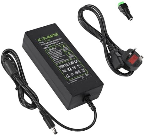 24V 3A 72W Power Supply Adapter Converter AC 100V~240V to DC 24 Volt 3 Amp 72W Transformer with 5.5x2.5mm Plug for 5050 3528 LED Strip Light 3D Printer LED Driver CCTV Security System LCD Monitor