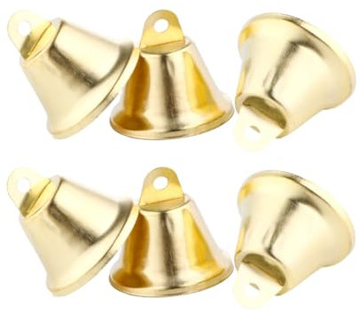 Cabilock 1 Satz Goldene Jingle Bells Metallische Weihnachtsglocken Für Haustierhalsbänder DIY Dekorationen Und Festtagsaccessoires Große Glöckchen 20 Stück