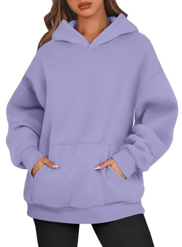 Kapuzenpullover Damen Einfarbig Basic Hoodie Pullover Tops | Hoodie Damen Langarm Herbst Winter Sweatshirt Oberteil Pulli mit Kängurutasche