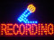ADV PRO led109-r Recording On Air Microphone Decor Led Neon Sign Barlicht Neonlicht Lichtwerbung