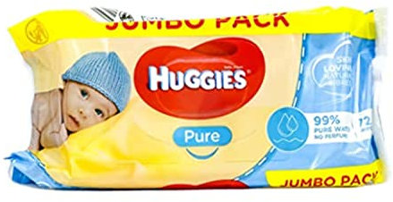 Huggies Pure Baby Wipes, Pack of 72
