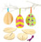 Baker Ross 3D-Ostereier aus Holz – Perfekt als Ostergeschenk oder als kleine Party-Überraschung für Kinder (6 Stück)