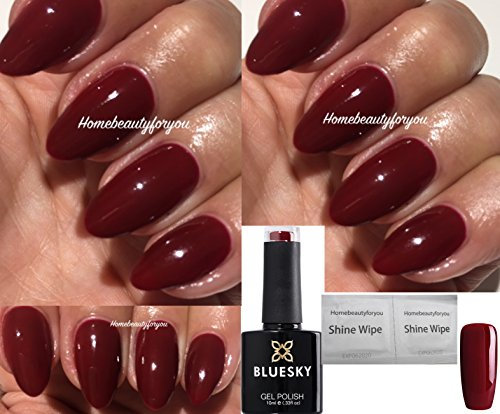 Bluesky Decadence Burgundy Dark Red Burlesque Vixen 80525 Nail Gel Polish UV LED Soak Off 10ml
