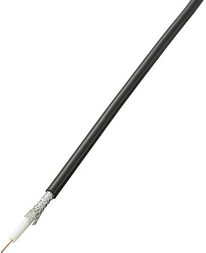 TRU Components Câble coaxial RG58 SH1998C225a 1565756 75 Ω 52 DB Noir 10 m