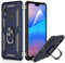 LeYi Coque pour Huawei P20 Lite avec Anneau Support, Double Couche Renforcée Défense Bumper TPU Silicone Antichoc Armure Housse Etui avec Protection écran pour Huawei P20 Lite Bleu foncé