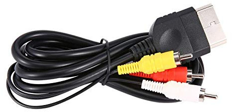 Reemplazo de 6 pies / 1,8 m de Audio y Video Compuesto Cable AV 3 RCA Cable para Xbox Original clásico
