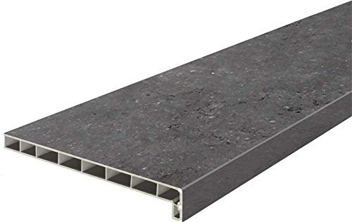 FVLFIL Lignodur Topline LD36 Innenfensterbank Freestone 200 mm Ausladung inkl. Seitenabschlüsse Fensterbank (600mm)