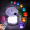 Glinrui Fuchs Nachtlicht Kind Silikon Mädchen Jungen Nachtlampe Baby-Schlafzimmerbeleuchtung Dekompressionslicht - einstellbare Helligkeit und Farbe/Zeiteinstellung -Mittel