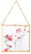 Hileyu Marco de cristal para colgar en la pared, marcos de cristal para flores prensadas, marcos de fotos, tarjetas, pósteres, obras de arte, certificados, marco (16 x 16 cm)