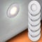 max K O M F O R T LED Treppenbeleuchtung 230V Warmweiß 0,5W – 6er SET Rund Aluminium Stufenbeleuchtung Wand Einbauleuchte Einbaustrahler Treppenlicht Flurleuchte 6104R
