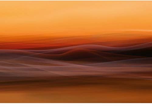 Designwalls 2.0 | Orange Fog DD118905 | 3D Tapete für Wohnzimmer Flur/Diele | Vlies Tapete Orange Gelb - 3,84 m x 2,6 m