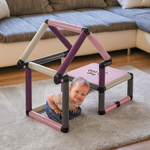 Quadro Beginner Home Baukasten – Modularer Kletterbaukasten für Babys & Kleinkinder, 24 Modelle, Ab 6 Monaten, Indoor & Outdoor, TÜV-Zertifiziert Berry