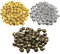 Trsnzul Campanelle 150 Pezzi Metallo Campanellini Jingle Bells Campanelle Natale Campanelle Sonagli Campanelli Piccoli 12mm Oro e Argento e Bronzo per la Casa Decorazione Artigianato