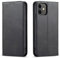 Mixroom - Custodia Cover Case a Libro Nero Per iPhone 11 Con Stand In Ecopelle Chiusura magnetica Formato Portafoglio Parte Interna In TPU Morbida