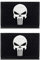 2 PCS Kompatibel mit Punisher Patch Airsoft Patch Militär Patches Aufkleber Abzeichen Bänder für Airsoft Cosplay Paintball Taktische Kleidung Rucksack Uniform Weste Hundegeschirr