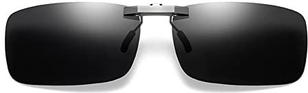 Voolga Polarisierte Sonnenbrille Clip für Brillenträger - Sonnenbrille Zum Aufstecken Polarisiert, Nachtfahrbrille Sonnenbrillen Aufsatz Brille Damen Herren