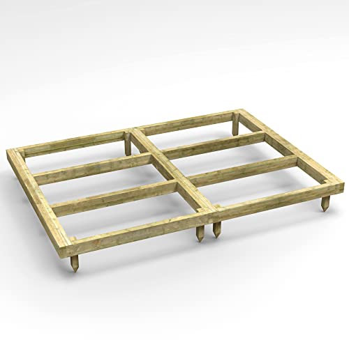 Powersheds High Grade Premium Wooden Shed Base with 90 x 50 mm Pressure Treated Tanalised Timber Bearers, Easy Assembly Instructions, for all your Storage, Garden & Outdoor Needs