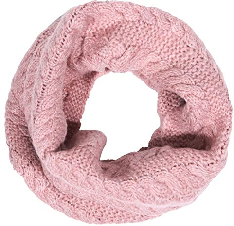 VERO MODA Damen Loop Schal VMPica Tubescarf gestrickter Schlauch-Schal 10249557 misty rose melange