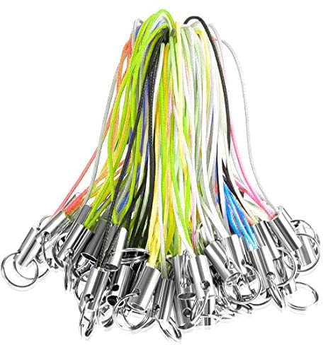 100 Piezas Teléfono Móvil Lanyard teléfono Celular Correas Encanto Corchete cordón teléfono móvil cordón Llavero Cierre mosquetón Cuerda teléfono Celular Teléfono Lanyard Correas Accesorios Bricolaje…