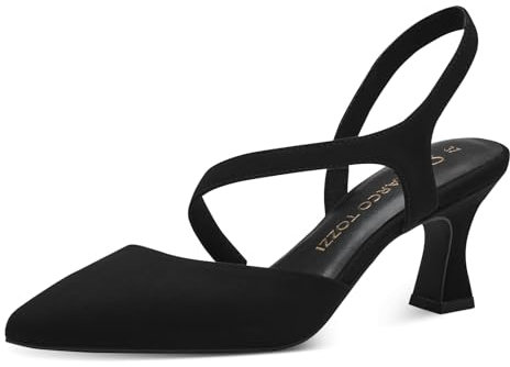 MARCO TOZZI Damen Slingpumps Spitz Vegan, Schwarz (Schwarz), 40 EU