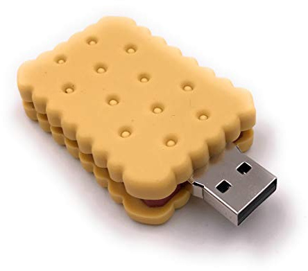Onwomania Keks Gebäck Knabberei Doppelkeks Schokolade Funny USB Stick 8 GB USB 2.0 Speicherstick USB-Datenträger