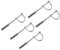 sourcing map U-Bolt Pipe Clamp with Expansion Screw, 5pcs Fit 1-9/16(40mm) Pipe Supports, 180mm Long Adjustable Pipe Bracket for Gas Pipeline