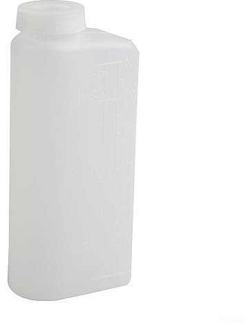 für 2-Takt-Ölmischflasche, 600 ml Behälter, Nylon-Kunststoff, Zweitakt-Mischflasche für Kettensäge, Ölmischflasche für Motorsäge, Rasentrimmer, Wie abgebildet