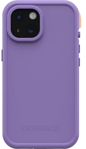 OtterBox Custodia impermeabile per iPhone 15 (Only) serie FR. con MagSafe (progettata da LifeProof) - RULE OF PLUM (Viola), impermeabile, 60% plastica riciclata, elegante ed elegante