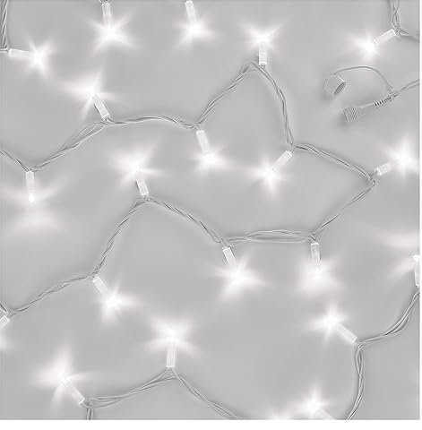 EMOS Connect System 5m Lichterkette Profi, robuste Weihnachtslichterkette mit 50 LEDs, Erweiterungsteil C (ohne Verbindungskabel und Adapter), IP44 für Innen und Außen, Kaltweiße Lichtfarbe, weiß
