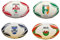 OnlySportsgear Gioco International Country Themed Rugby Balls Ball, Adults Unisex, Wales (Multicolour), 5