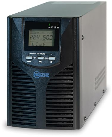 Power Siltek UPS EA620 - Gruppo di Continuità, Potenza Reale 2000VA/1600W, Computer Power 3000VA/2400W, per PC Desktop, Modem - Software Incluso