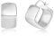 Silber 925 Creolen Ohrringe für Damen, Kleine Breite Ohrringe Hypoallergene Sterlingsilber Ohrringe Kleine Eckige Klobige Huggie Breite Creolen Ohrringe Schmuck Geschenk für Hochzeit Party