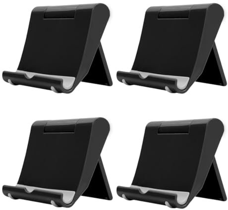 GNHG Confezione da 4 Supporti per Cellulare, Supporti per Telefono Regolabili, Supporti per Telefono Pieghevoli per Smartphone, Tablet