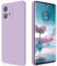 GiiYoon Coque pour Motorola Edge 40 Neo Case en Silicone, Etui de Protection Antichoc Etui Housse Silicone Ultra-Mince avec Couche Intérieure en Fibre et Protection pour Caméra, Violet