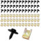 ZYNERY 80 Stück Blechmutter Schraube Mutter Clip Kit, Edelstahl Blechmutter Set, Schraube Mutter Clip Schnappmutter Set, Feder Blechmutter Blechschrauben für Auto Motorrad (80 Stück)