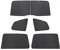 XTRM-CAR Sonnenschutz Blenden für OPEL Astra H Kombi (2004-2014) ideal angepasst, UV-Schutz, Hitzereduktion (Komplettes Set)