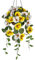 Artificial Pansy Hanging Plants - Like Real, Height 70 cm, Indoor Decorative Bush