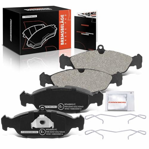 Frankberg Bremsbelagsatz inkl. 4x Bremsbeläge Vorne Kompatibel mit Astra F CC T92 Corsa A CC S83 Astra F Caravan T92 Astra F Cabriolet T92 Astra F Replace# 093176120