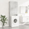 Mobile per Lavatrice Grigio Cemento 64x25,5x190 cm Casa e Giardino, Accessori elettrodomestici (29,77KG)