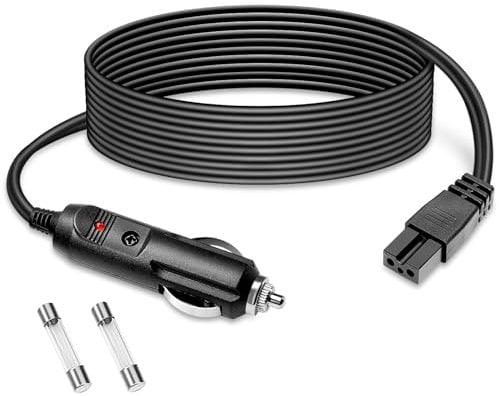 WOWLED 3m Car Cooler Box Car Replacement Cable,12V Mini Fridge Power Adapter Extension Cable for Portable Car Fridge Freezer, Electric Automotive Refrigerators