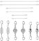 6pcs Necklace Extension Chain with 6pcs Lobster Clasp, Adjustable Chain Extension for Women Necklace Bracelet Extender for Jewelry Bracelet Anklet Making Supplies(Silver)