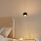 Kosilum – kleine Hängeleuchte, schwarz, dimmbar, schlichtes Design aus Metall – Finn – Licht warmweiß Beleuchtung Wohnzimmer Schlafzimmer Küche Flur – 12 W – 1046 lm – integrierte LED – IP20