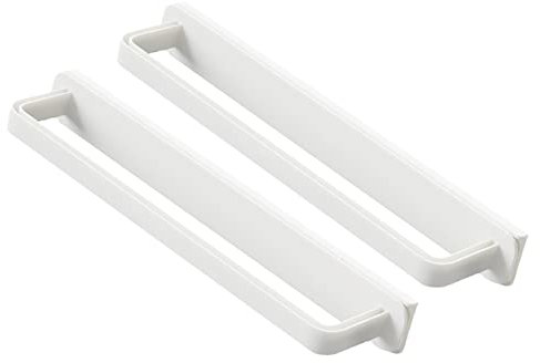 MAGICLULU 2pièces Porte-Serviettes Mural Simple pour Salle De Bain Chambre Cuisine avec Barre De Rangement pour Serviettes à Pousser Tirer