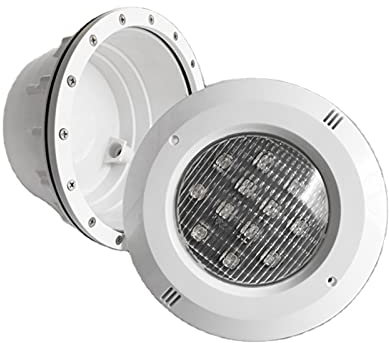 WZYJLyds Par56 Poolbeleuchtung LED 6-45W Ersatz for Halogen Unterwasserlicht mit ABS Nische 12V IP68 Wasserdicht Poollicht for Vinyl Pool, Schwimmbad(White Light,18W)