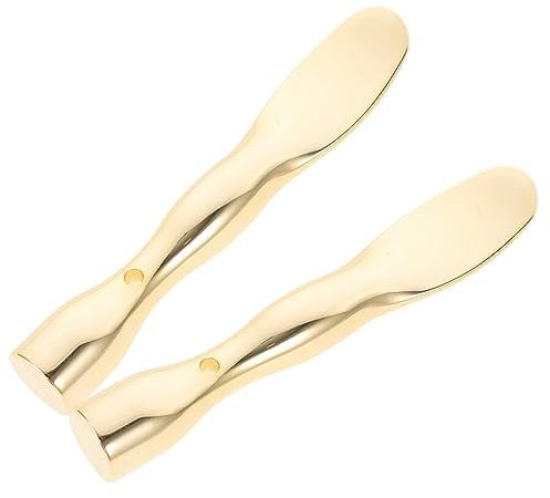 Anneome 2pcs Eye Cream Applicators Portable Metal Eye Spoons for Daily Skin Care and Compact Design for Travel and Home Use