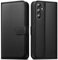 EASDNB Handyhülle für Samsung Galaxy A54 Hülle Wallet Premium Leder Klappbar für Samsung A54 5G Flip Case Magnet Kartenfach Standfunktion Tasche Schutzhülle für Galaxy A54,Schwarz
