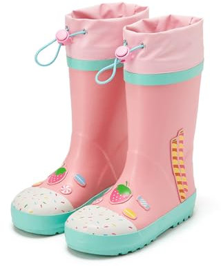 Webrosistol Stivali Pioggia Bambino Ragazzi Ragazze Modello di Robot Unicorno Coccodrilli Antiscivolo Stivaletti Pioggia Gomma